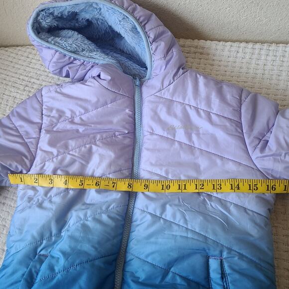 Eddie Bauer Kids Gradient Blue and Purple Jacket Size S 7/8 - Picture 8 of 10